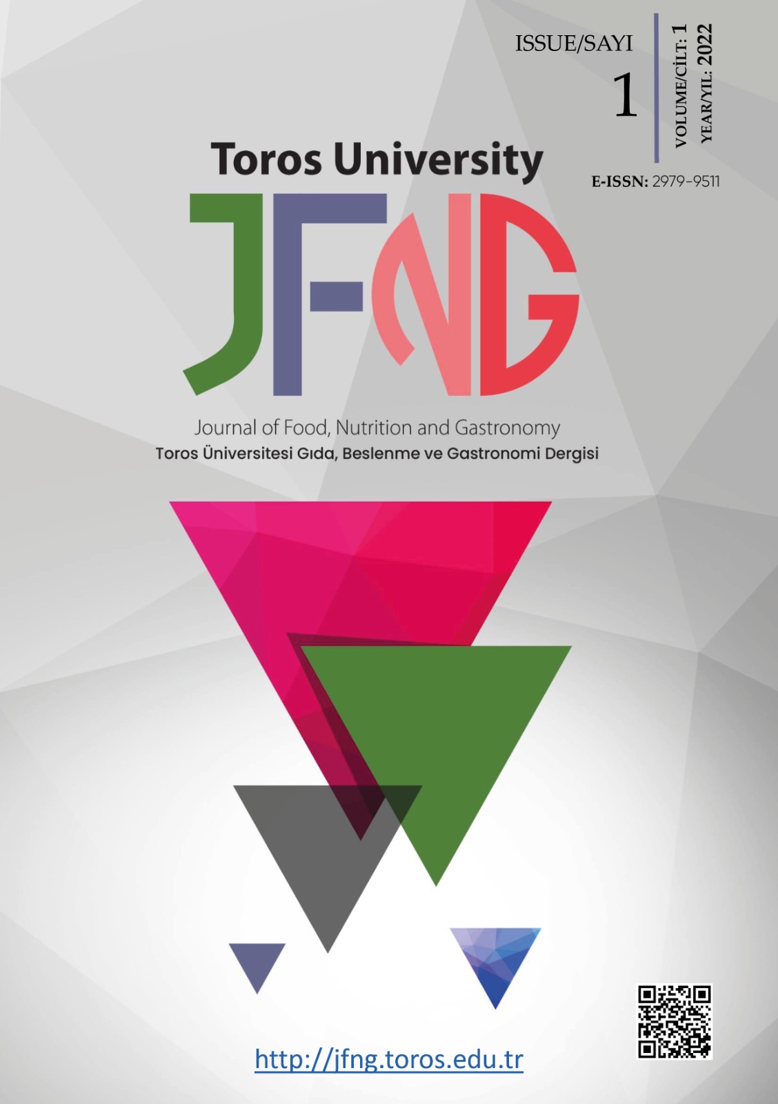 Toros University Journal of Food, Nutrition and Gastronomy